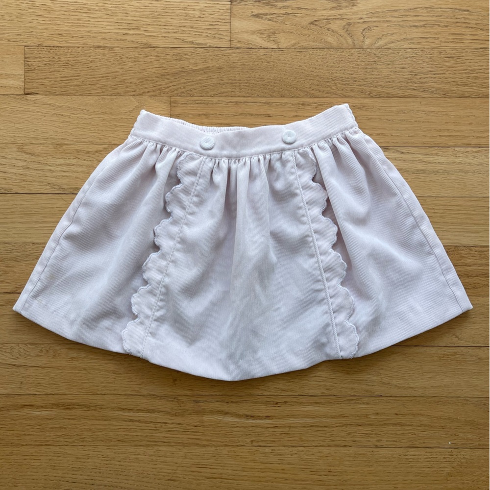 ALICE KATHLEEN & CO VGUC Light Pink Fine Wale Corduroy Elastic Waist Skirt
